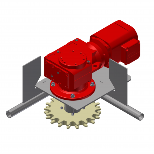 Drive unit compl. D=291mm 90º | OC.40.D291.090R.18Z