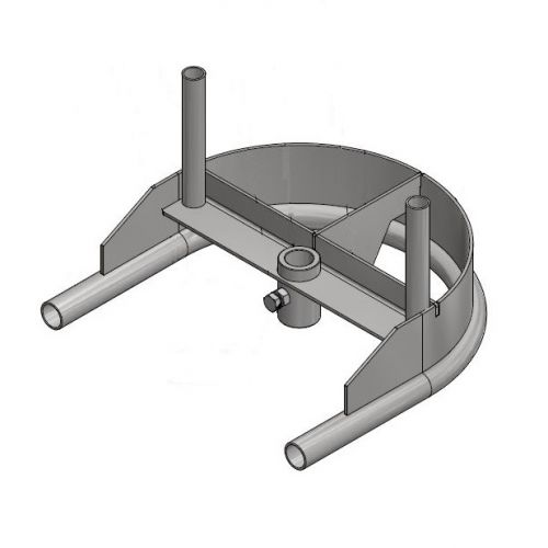 Tube track bend 180º D=485mm | OC.40.485.180