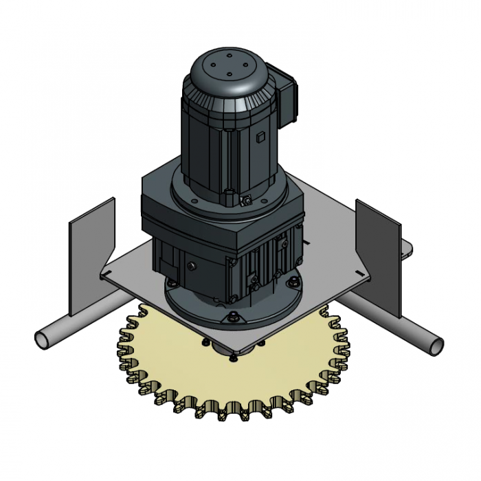 Drive unit compl. D=485mm 90º | OC.40.D485.090R.30Z